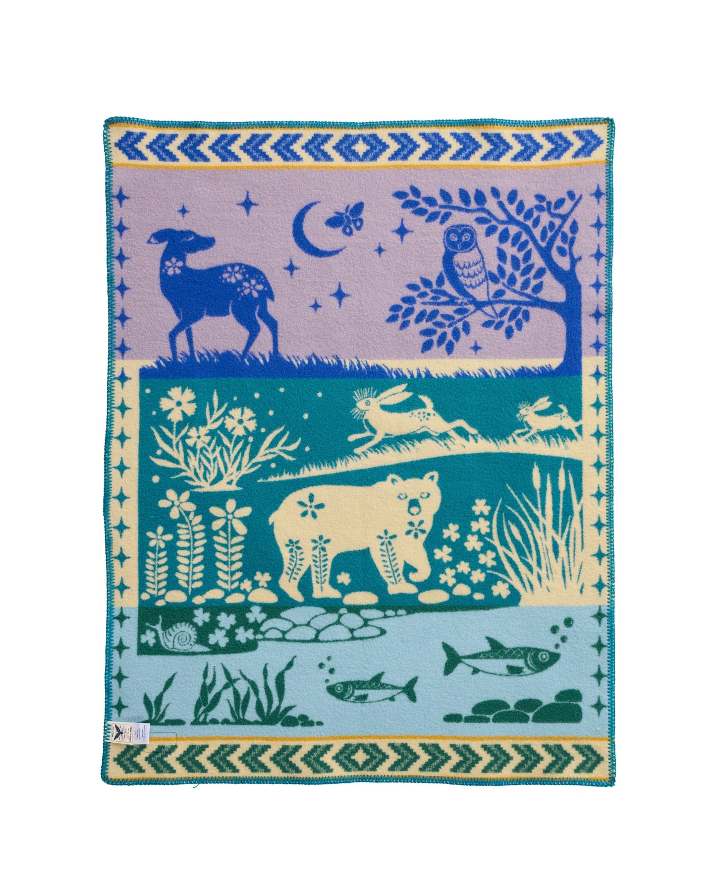 Folk Forest Crib Blanket, 32x44
