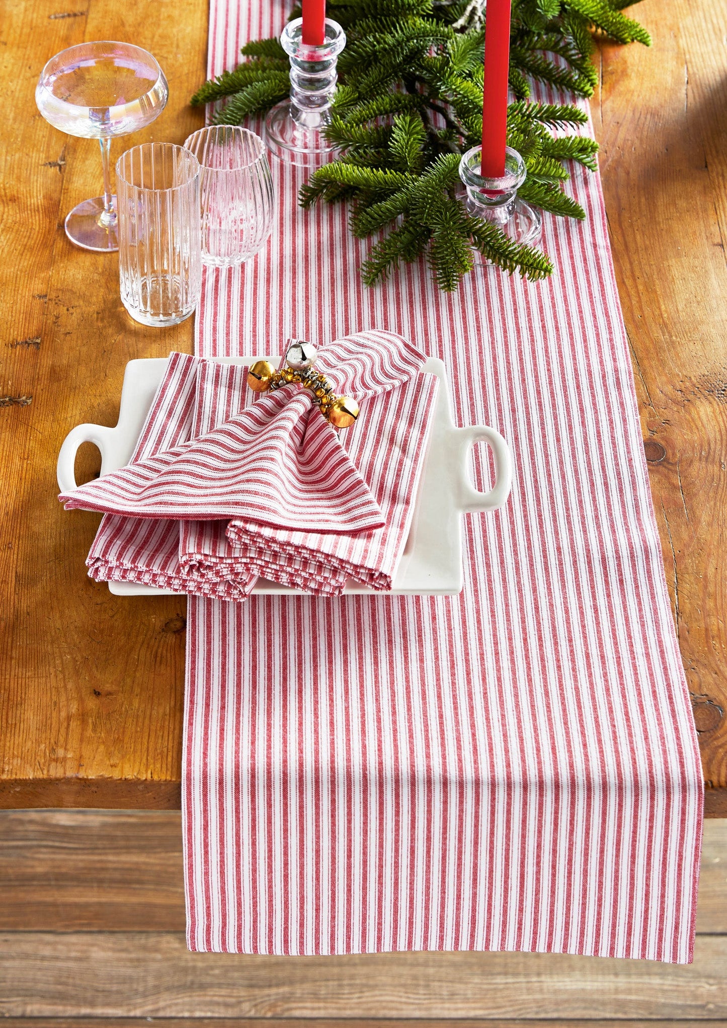 Ticking Stripe Runner