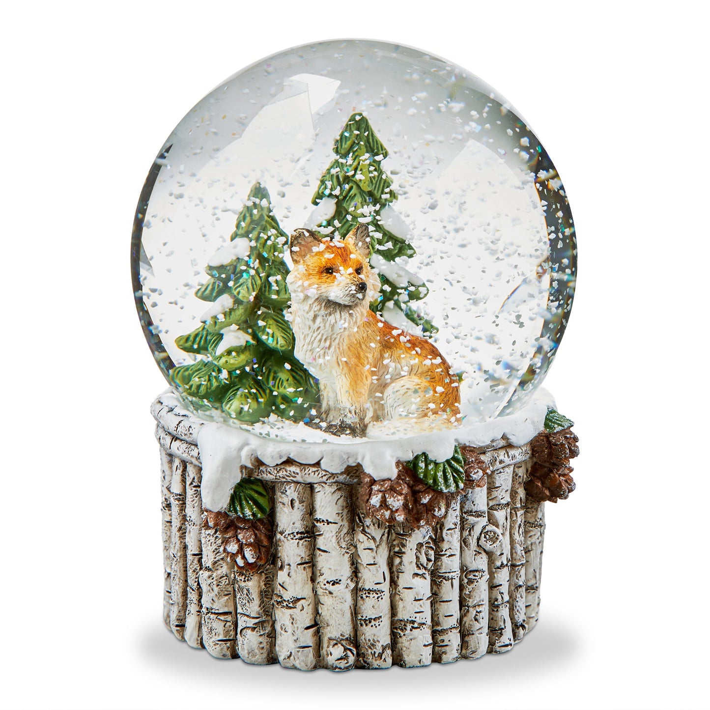 Fox in Forest Snow Globe