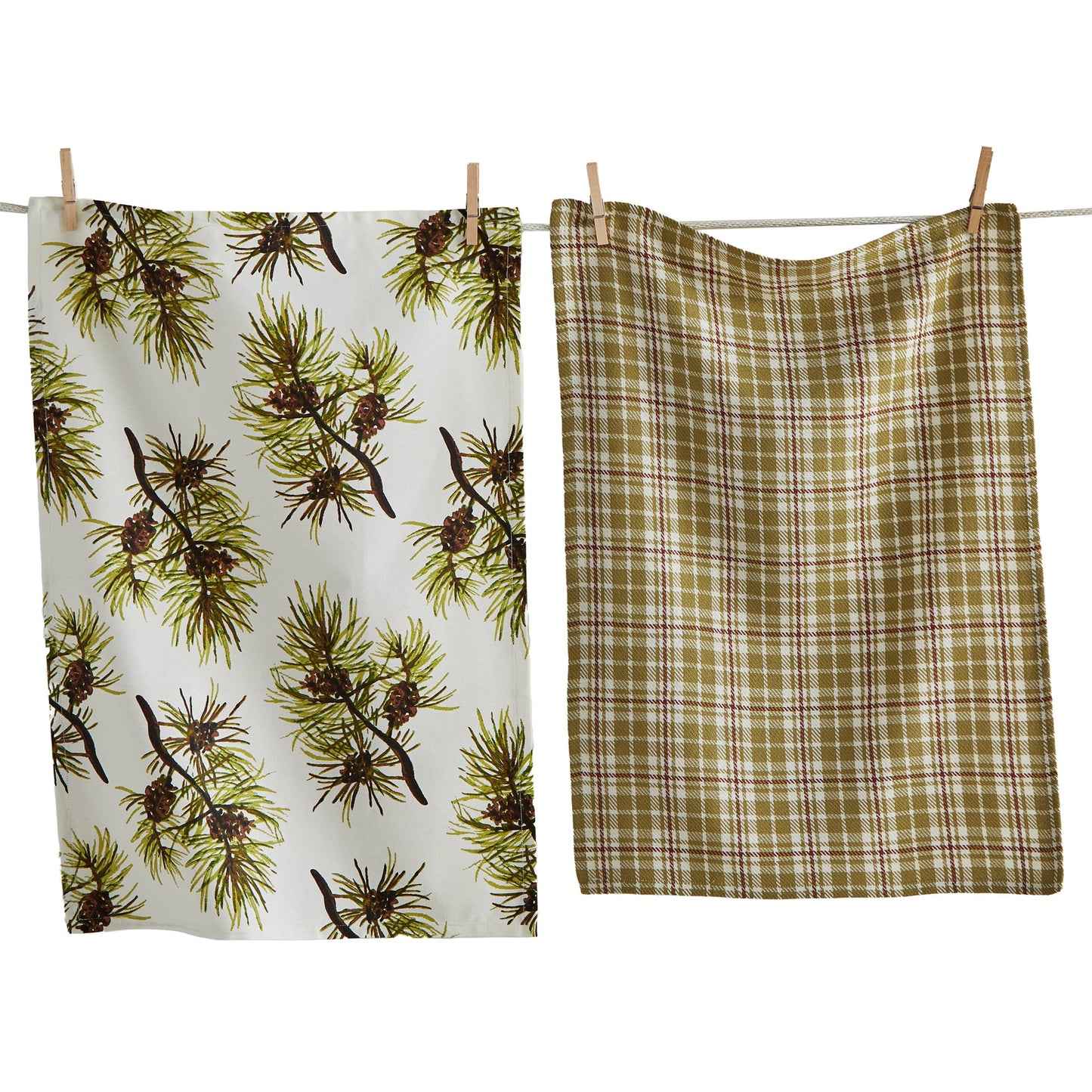 Northern Pine Dishtowel S/2