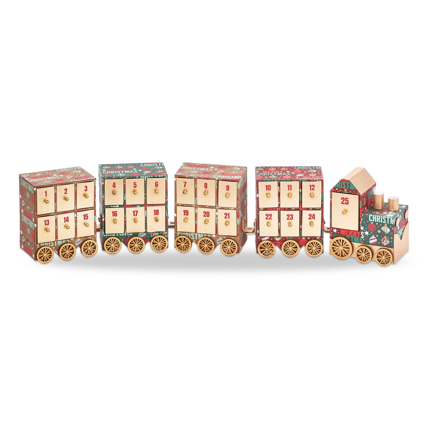 Keepsake Advent Calendar Paper Train