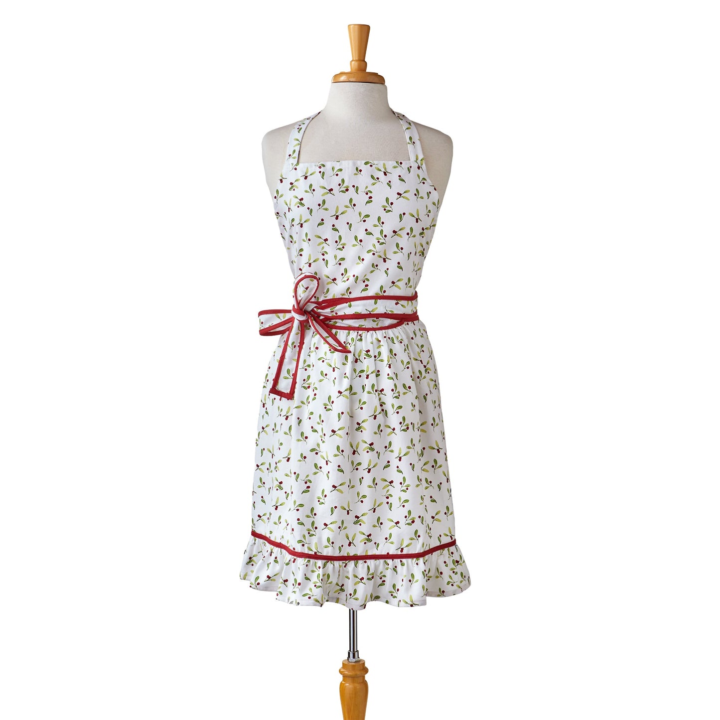 Winter Berries Ruffle Apron