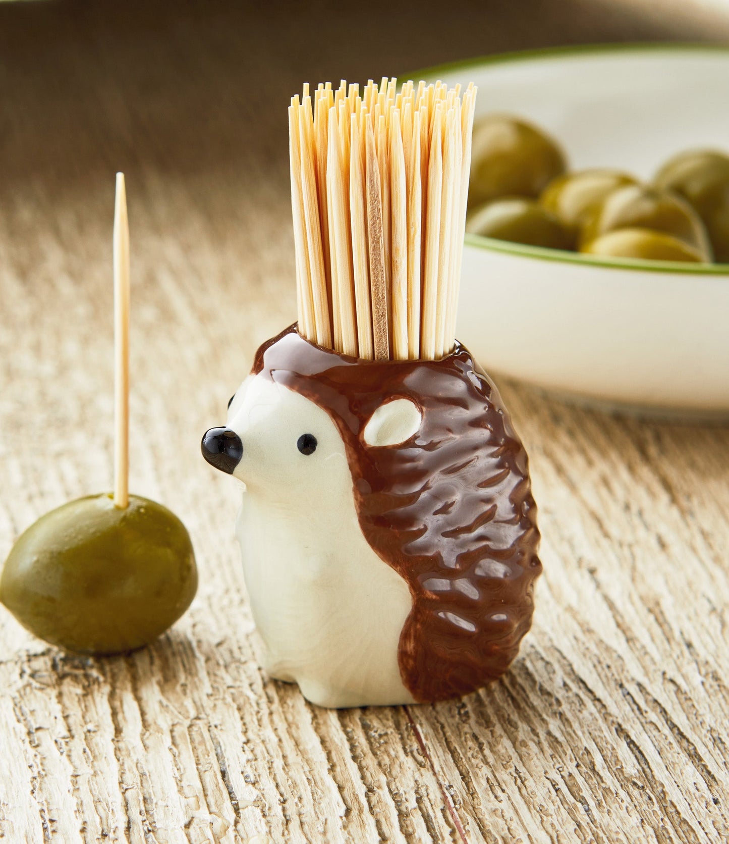 Hedgehog Toothpick Holder Set