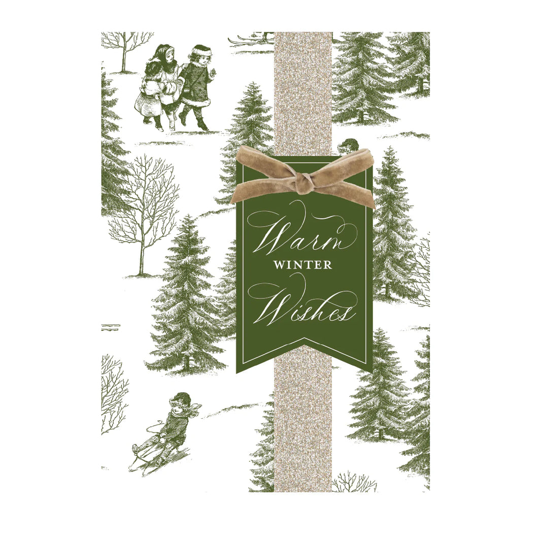Boxed Cards Winter Toile- 10 count