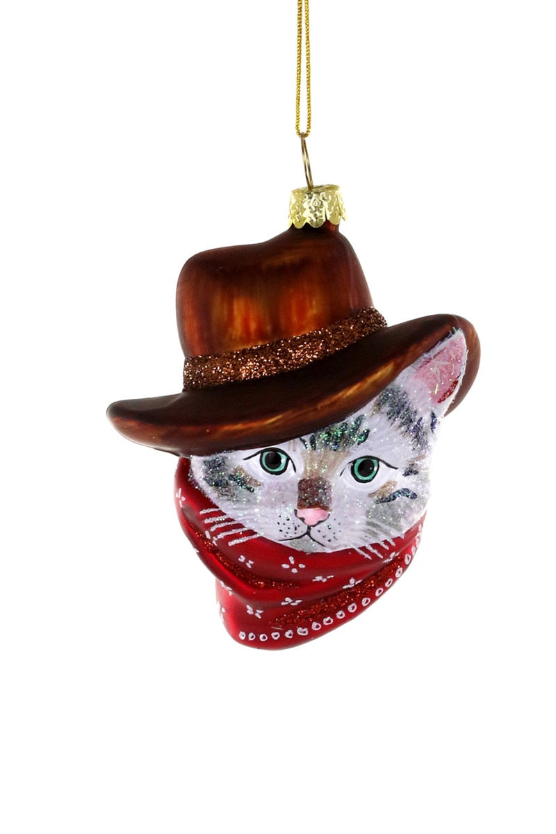 Cowboy Kitty Ornament