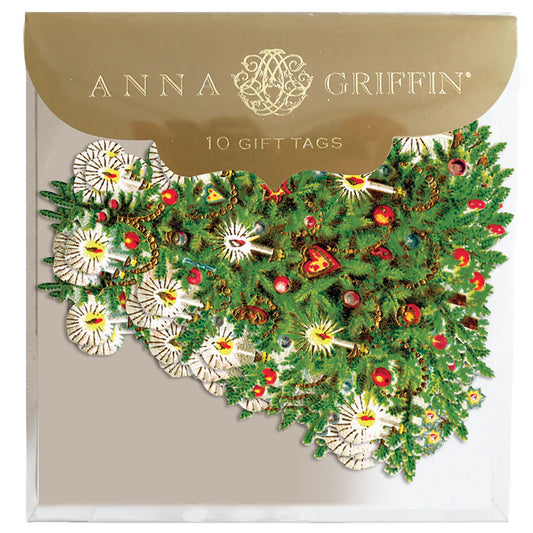 Gift Tags Yuletide Tree- 10 count