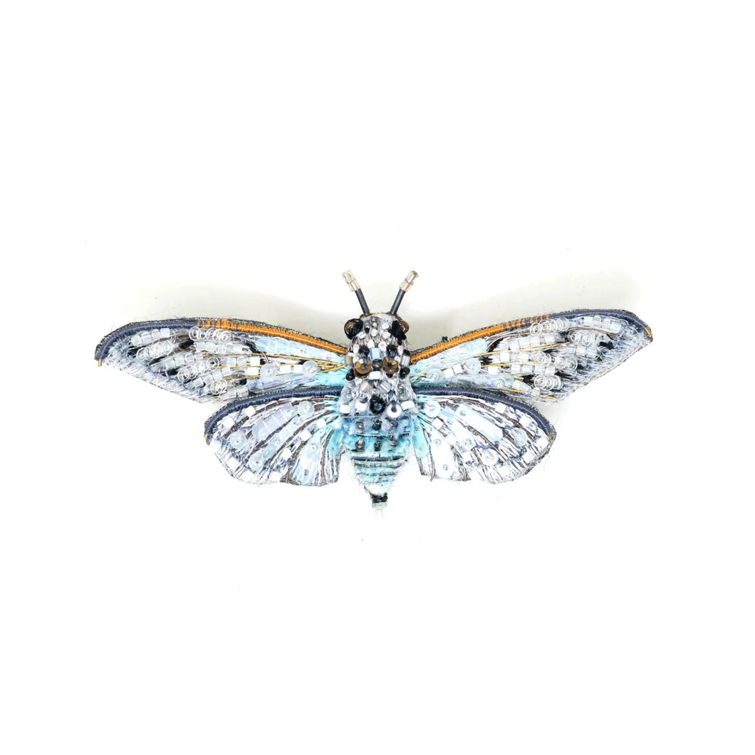 Ghost Cicada Brooch Pin