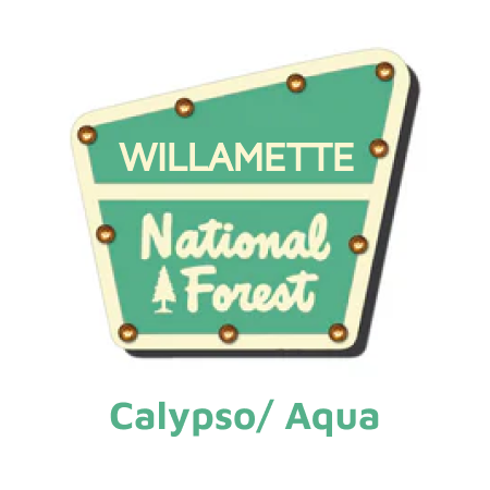 Willamette National Forest Lighted Sign
