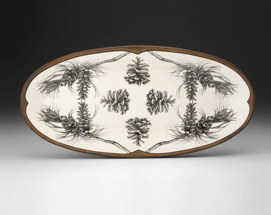 Laura Zindel Fish Platter- Pine Branch