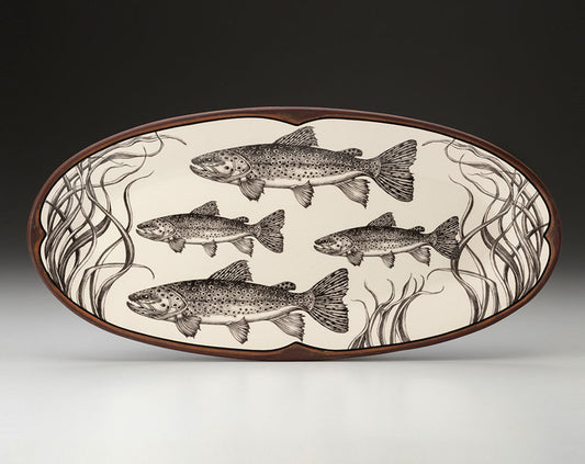 Laura Zindel Fish Platter- Brown Trout