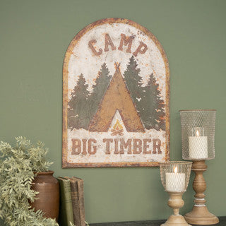 Camp Big Timber METAL Sign