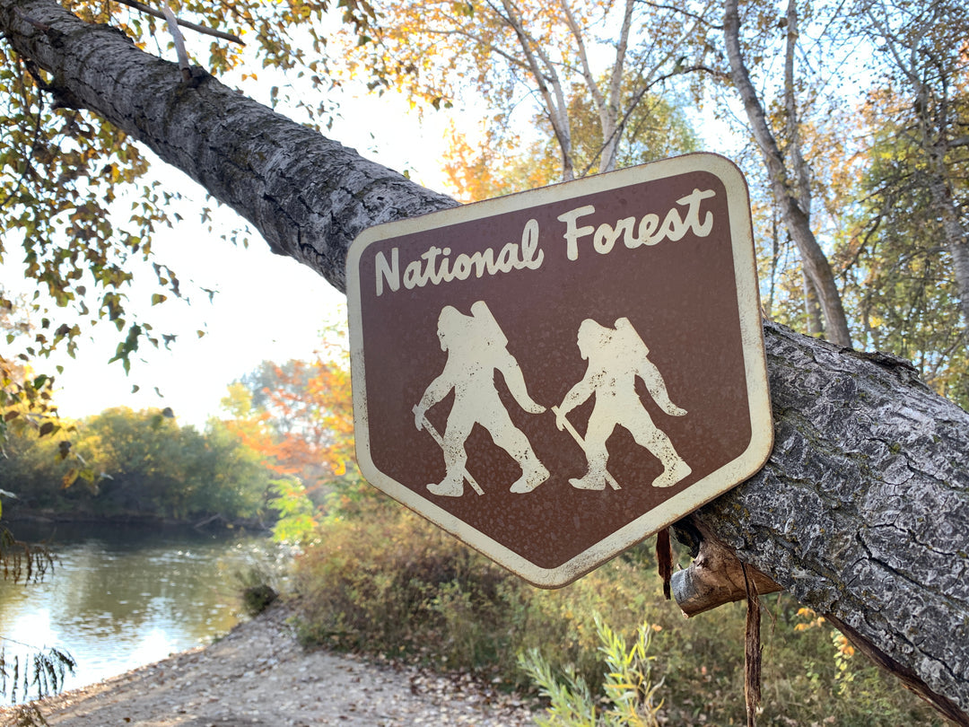 Yeti Hiker Sign