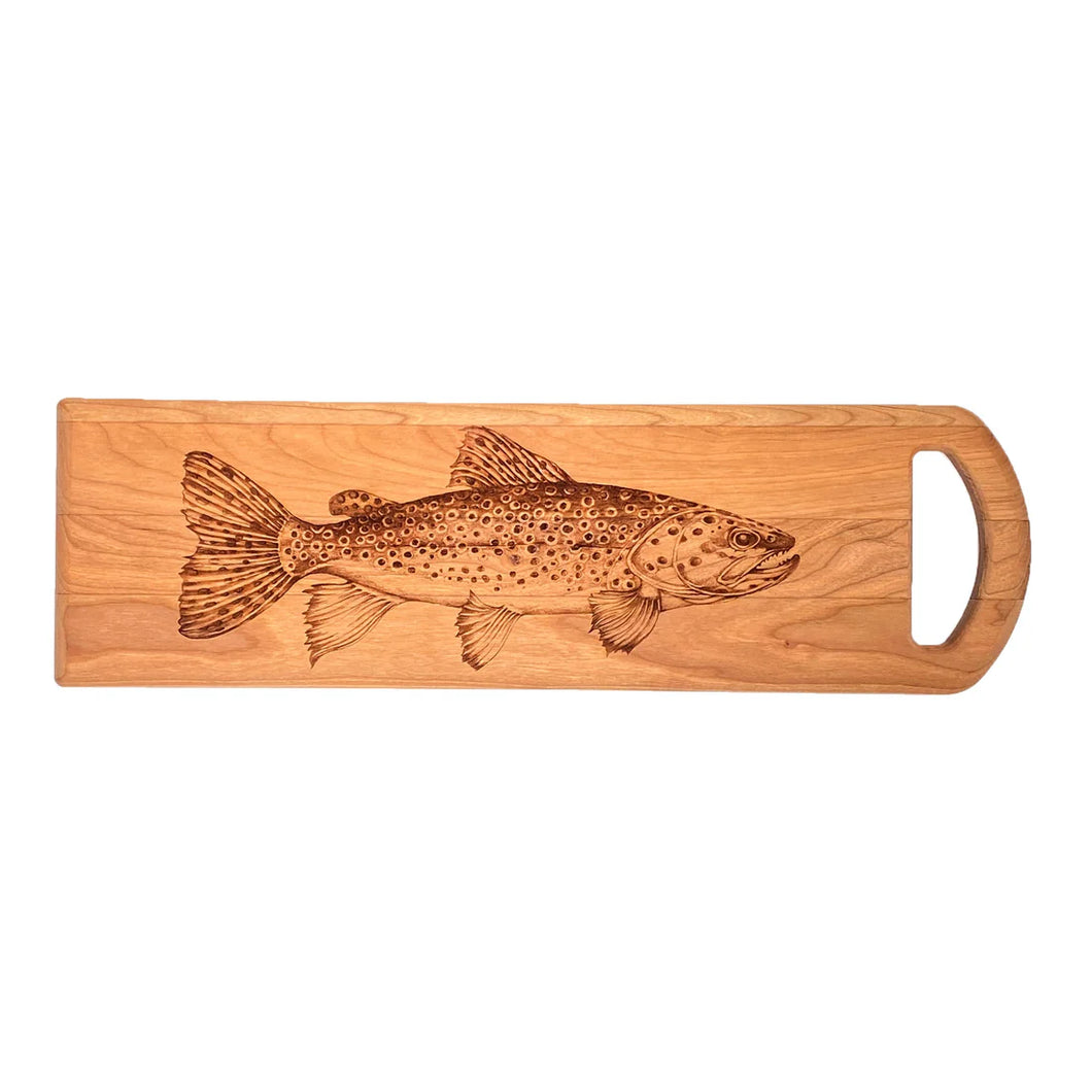Zindel Brown Trout Cherry Bristol Serving Board
