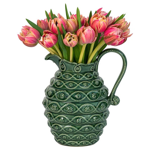 Jardin Du Monde Green Pitcher/Vase
