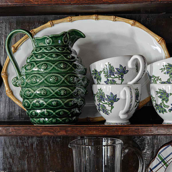 Jardin Du Monde Green Pitcher/Vase