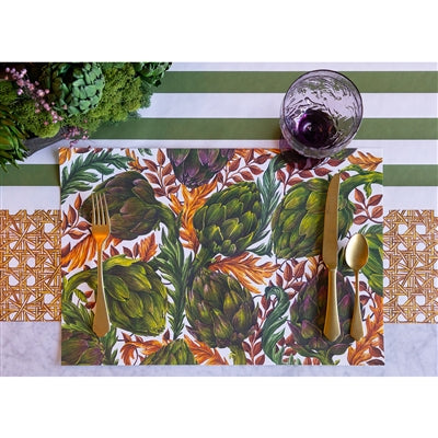 Autumnal Artichokes Placemat - Pad of 20 sheets