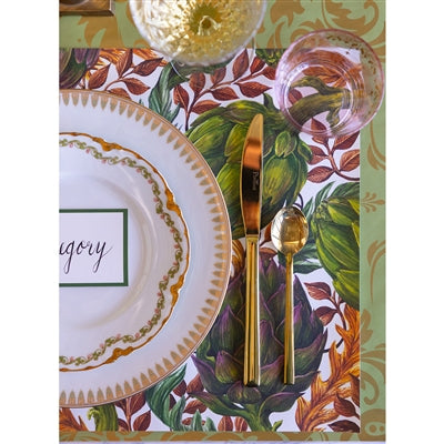 Autumnal Artichokes Placemat - Pad of 20 sheets