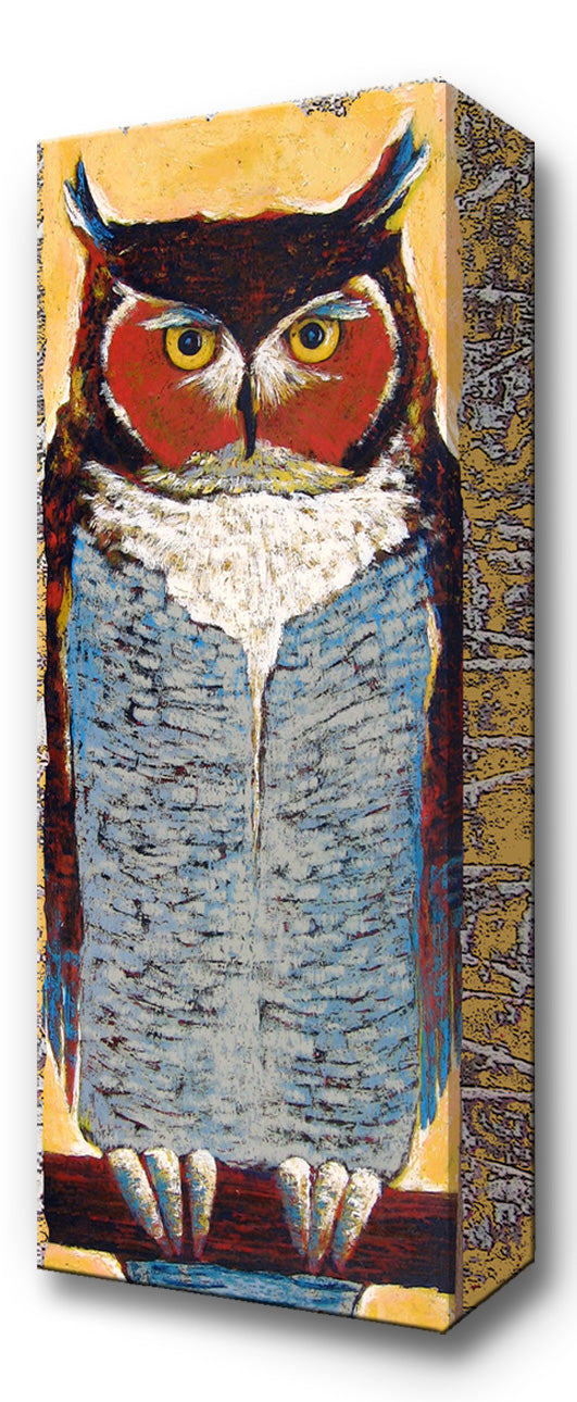 17X44 Owl Metal Box Art