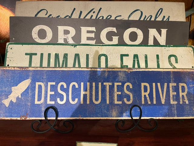 Deschutes River Sign, 24x6