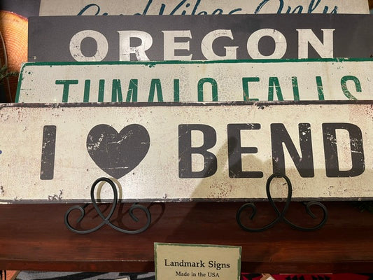 I Love Bend Sign, 24x6