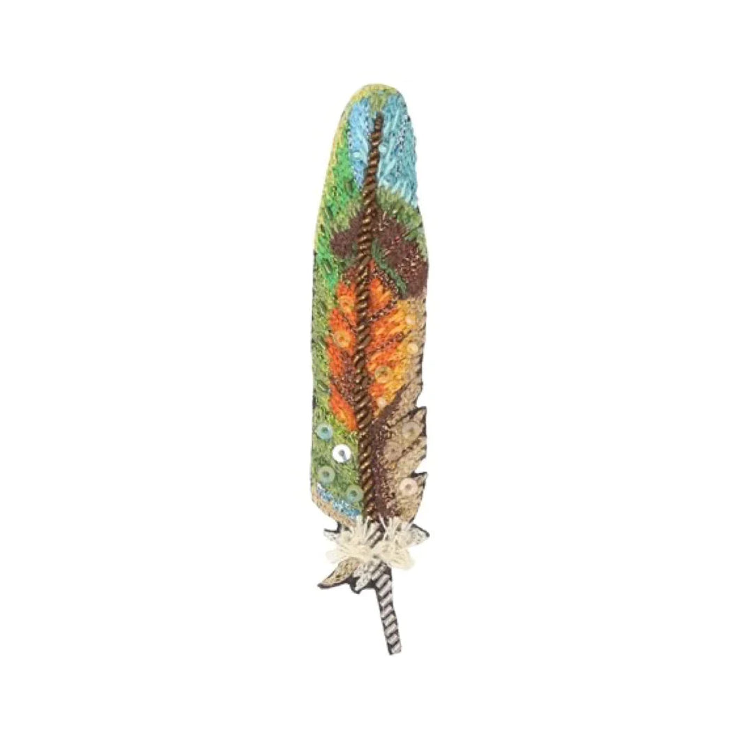 Pin Lovebird Feather Brooch