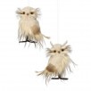 5.75" Natural Snowy Owl Ornament