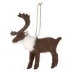 5" Faux Fur Reindeer Ornament