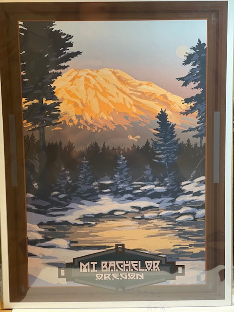Mt. Bachelor Winter Sunset Print