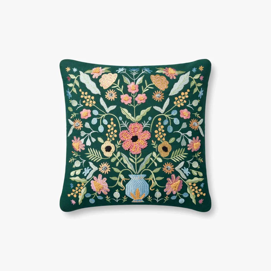 Gabriella Evergreen 18"x 18 Multi-Color Pillow