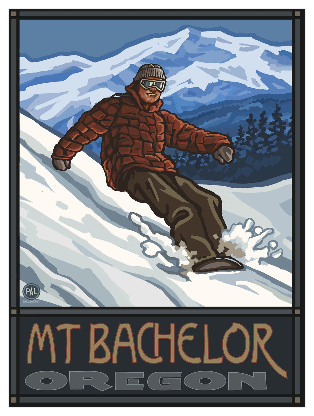 Mt. Bachelor Oregon Snowboarder Edge