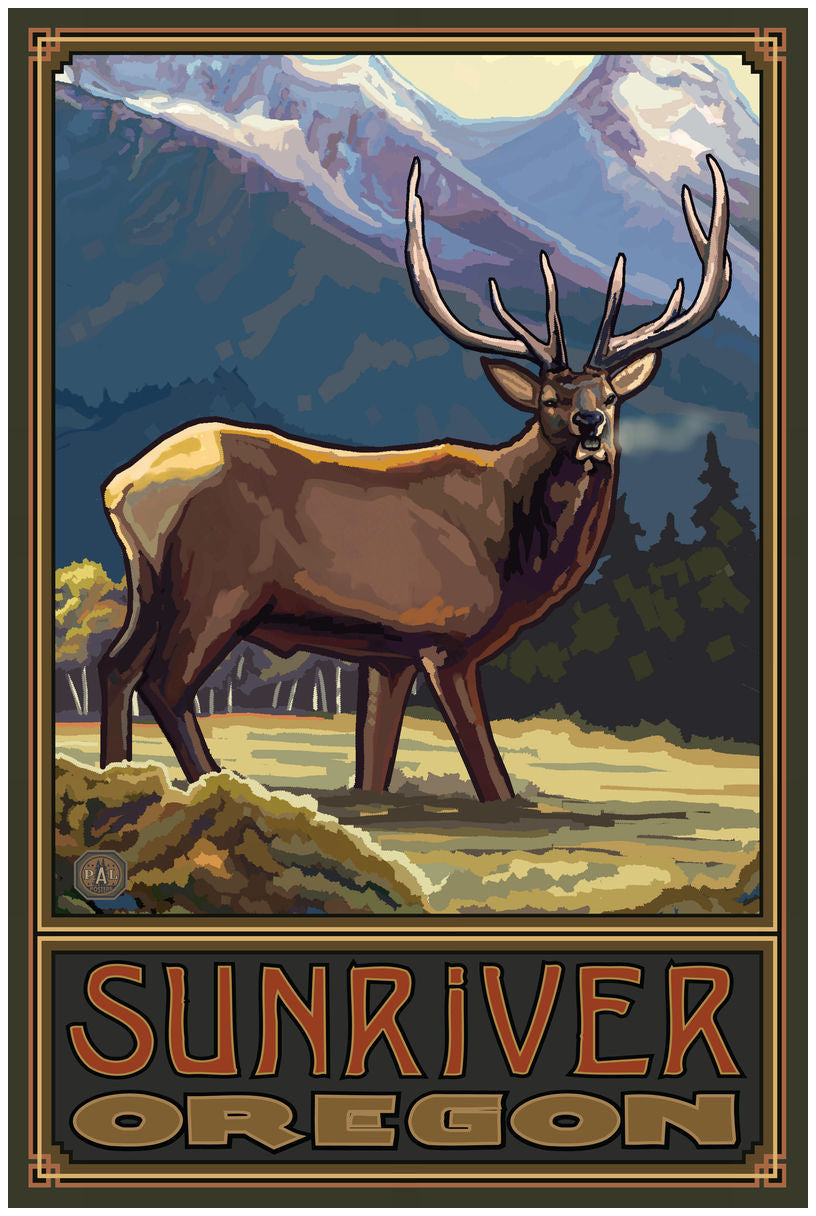 Sunriver Oregon Elk Print