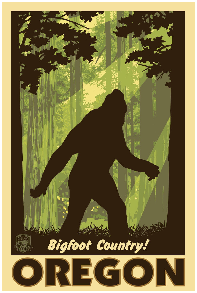 Bigfoot Shadow Country Oregon Print