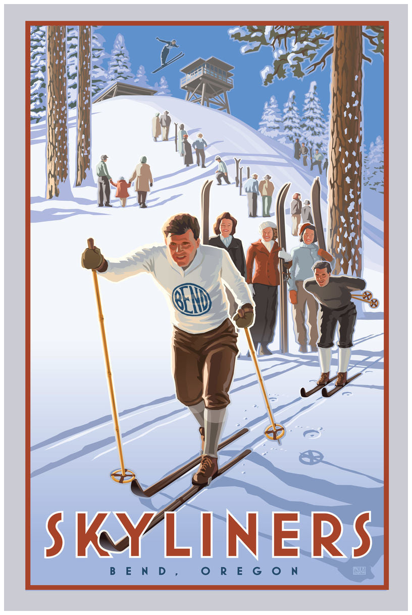 Skyliners Bend Oregon Skiers Print