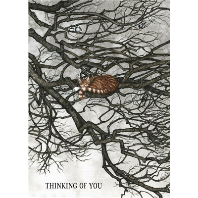 Thoughtful Cat Card