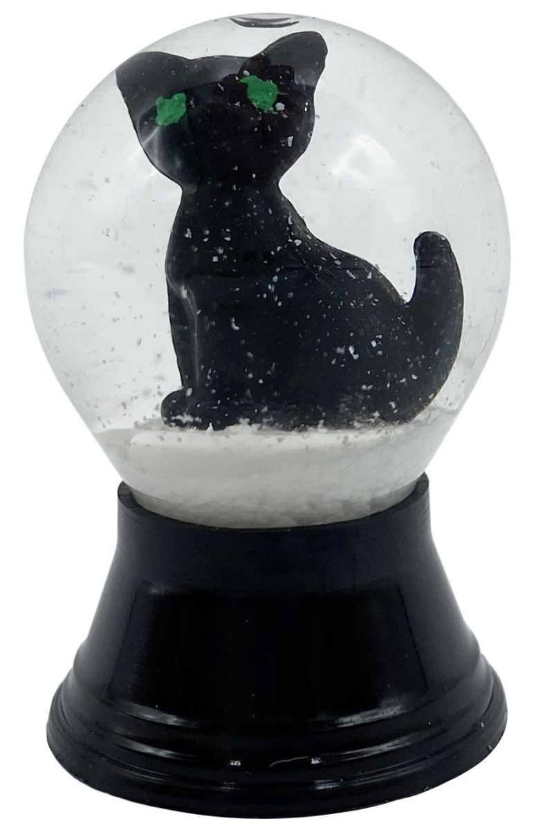 1.5" Mini Black Cat Snowglobe