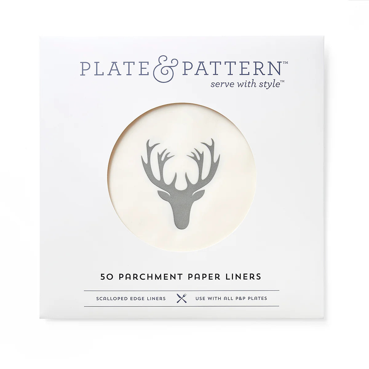 12"x12 Plate Liners- " OH DEER" flat plate liners PKG of 50
