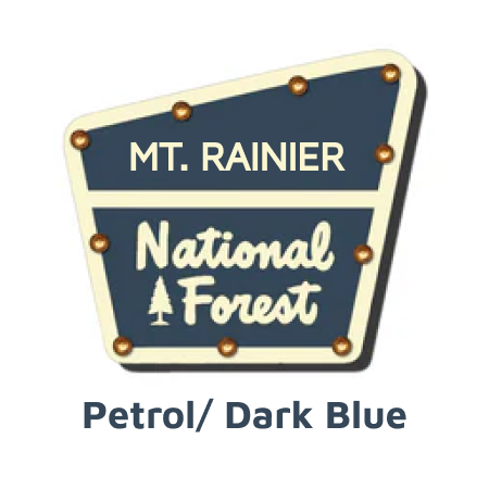 Mt. Rainier National Forest Lighted Sign