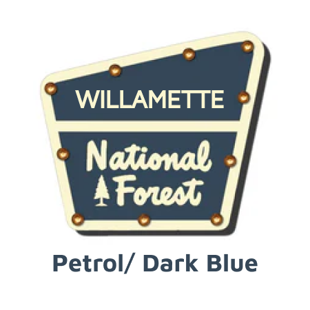 Willamette National Forest Lighted Sign