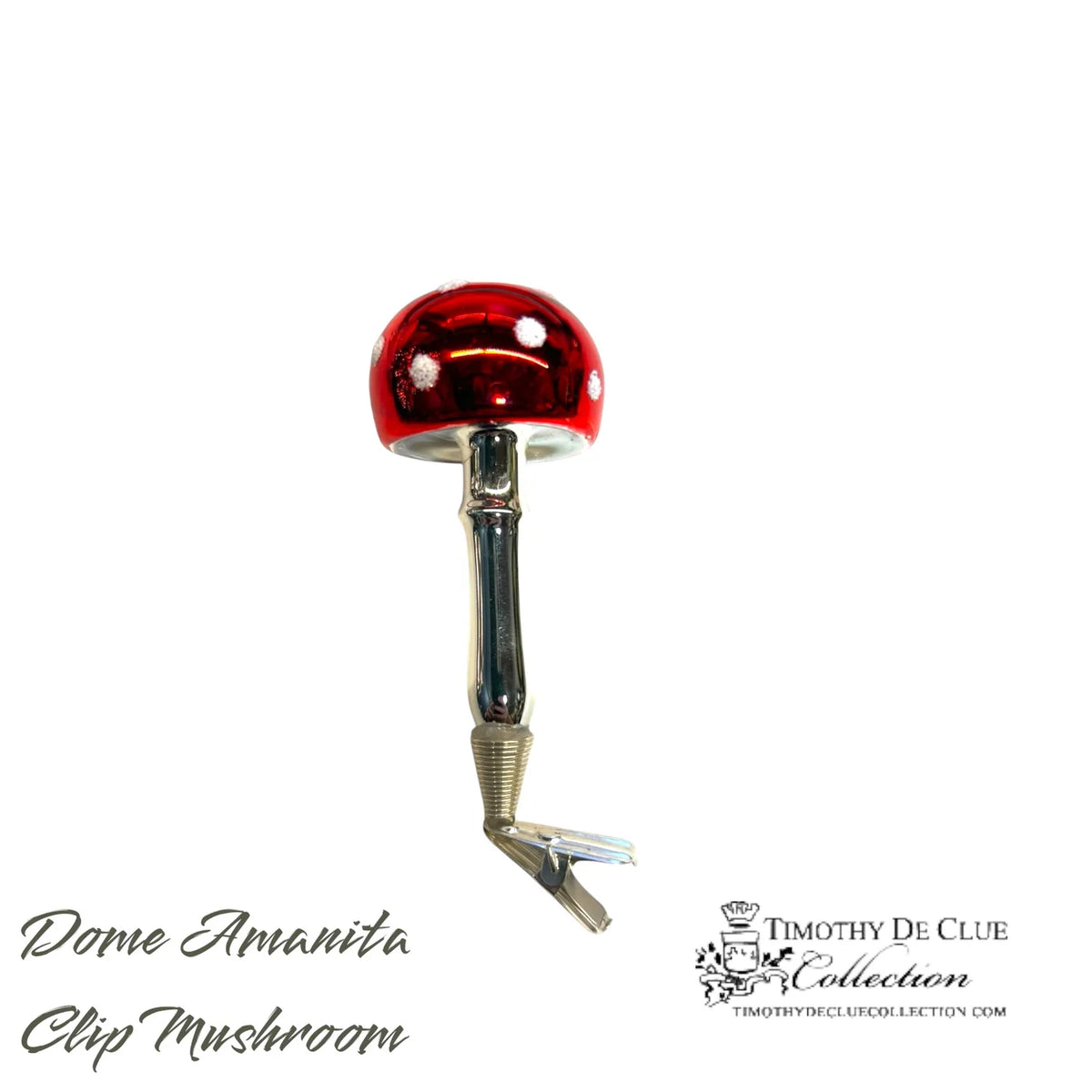 PNW Amanita Dome Cap Mushroom Clip Ornament