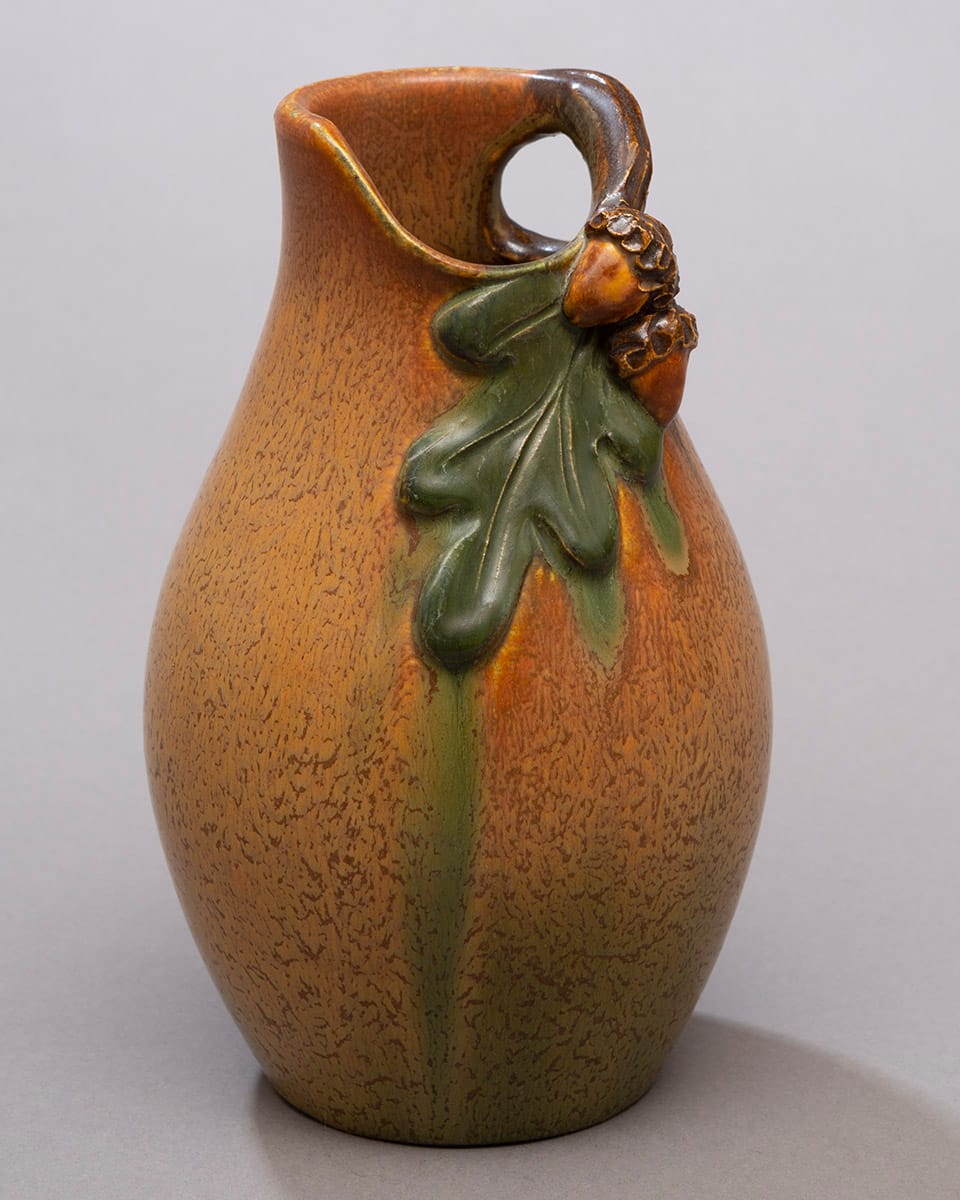 Acorn and Oak Vase - Autumn Reflections