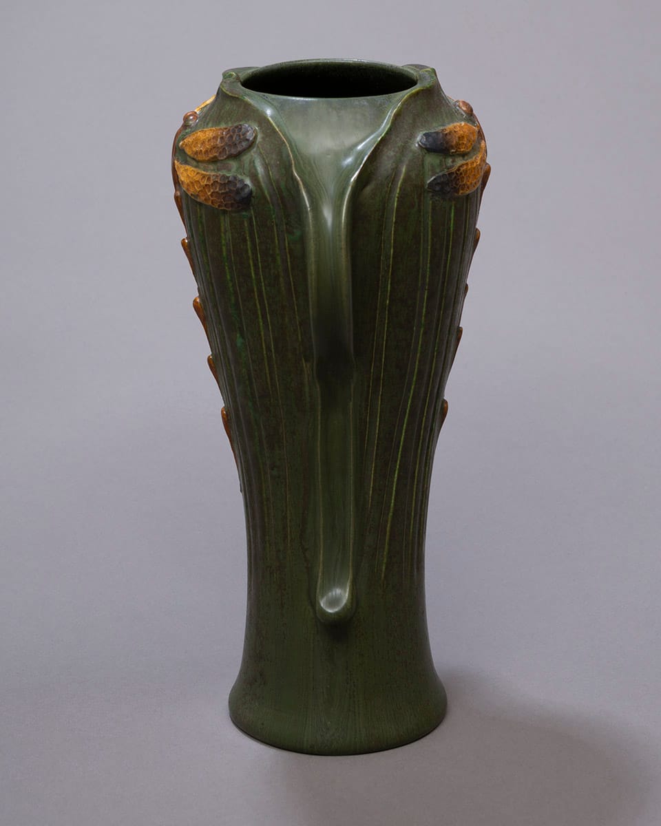 Dragonfly Duet Vase - Organic Green