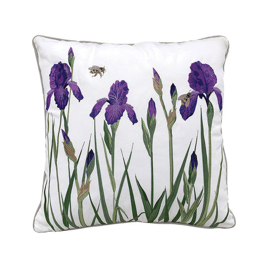 Iris and Bee Pillow