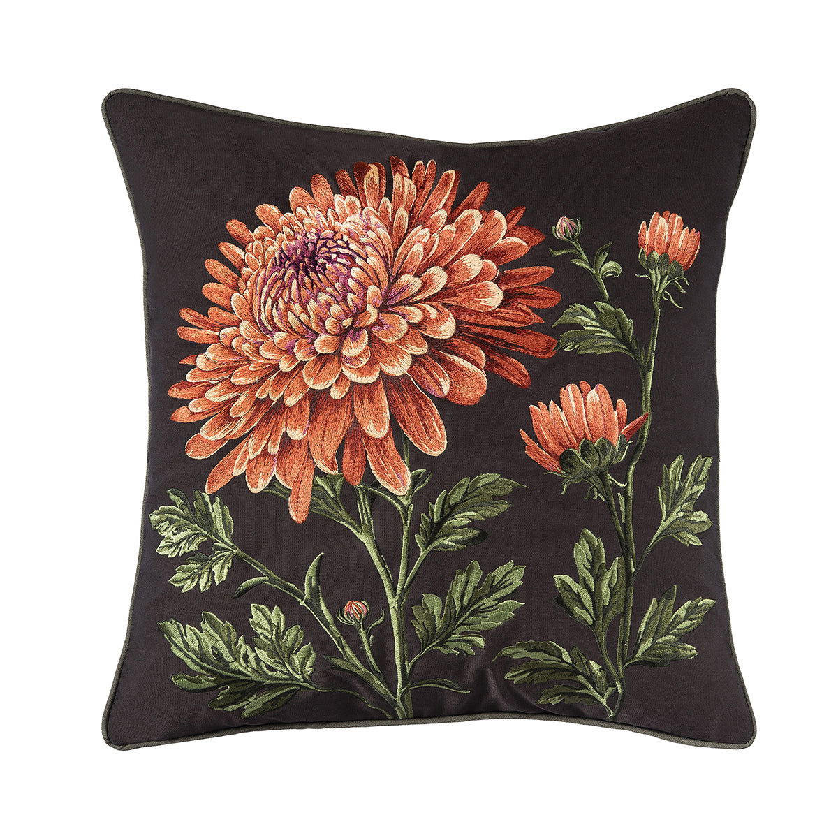 Mums Pillow, Ebony, 20x20"