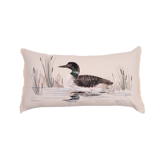Lake Loon Indoor Lumbar Pillow