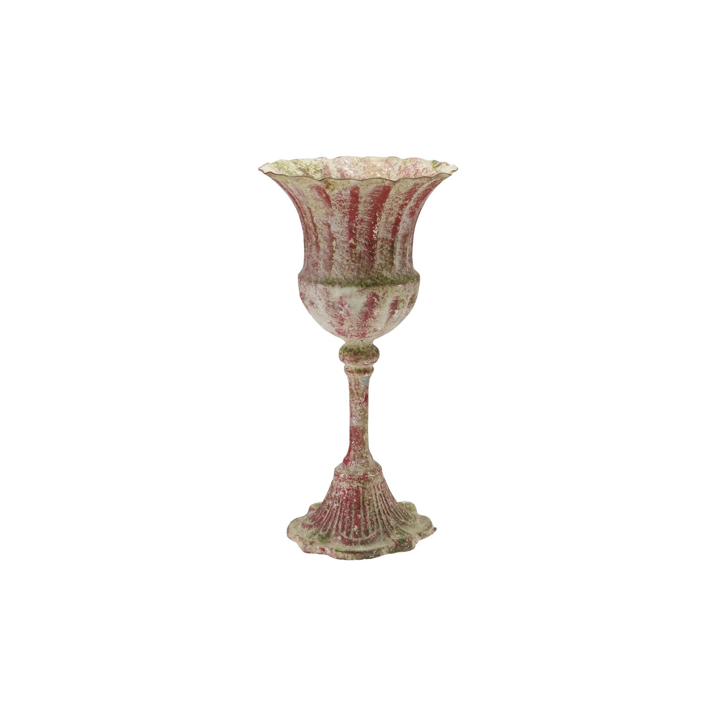Red Metal Urn