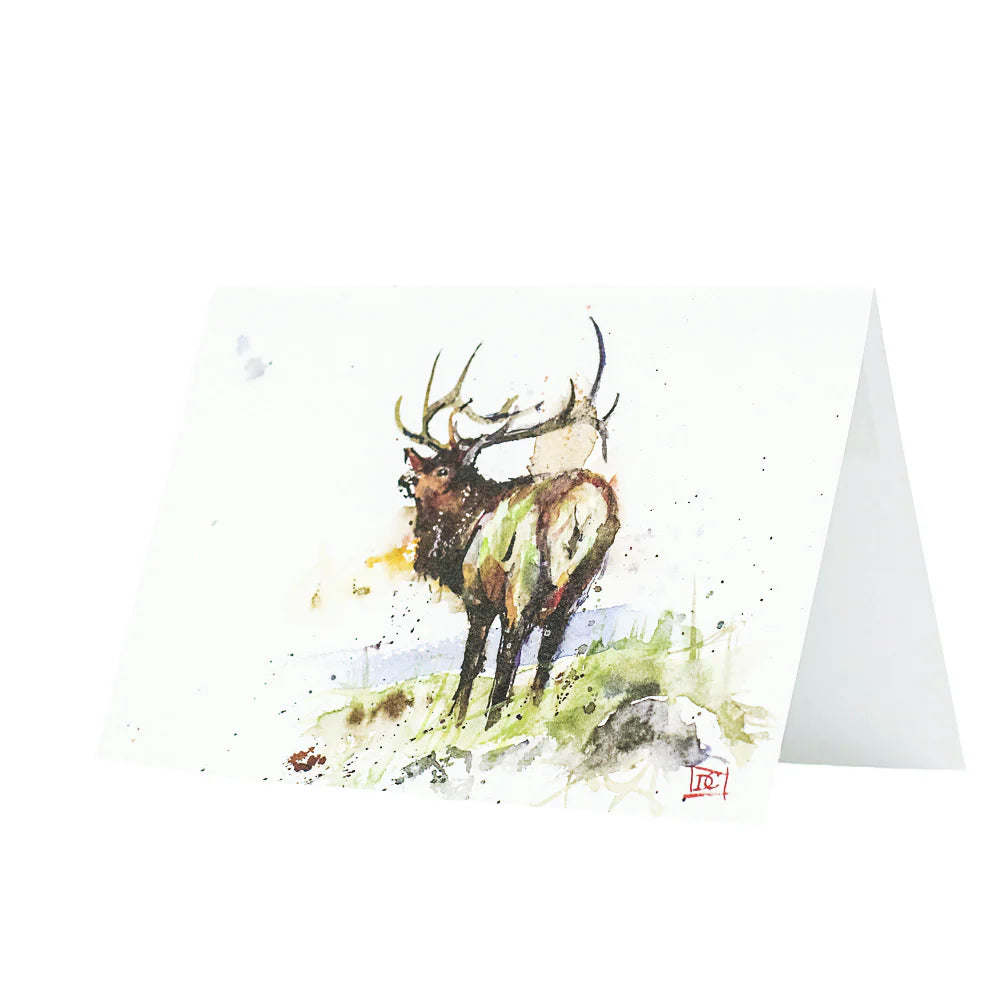 5 x 7" Greeting Card  'RIDGELINE ELK'