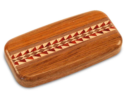 4" Flat Wide Teak Secret Box