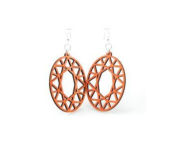 Oval Hex Earrings