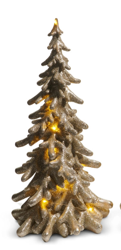 15" Champagne Glitter Tree
