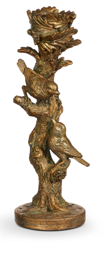 9.25" Bird on Branch Candlestick